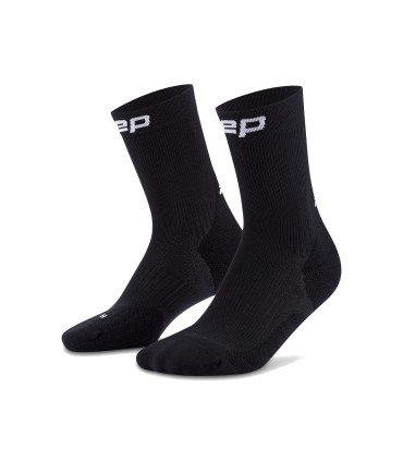 CEP Run Compressie Mid Cut Sokken Zwart