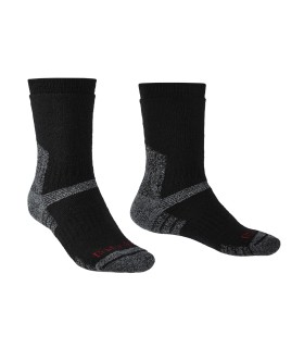 Bridgedale Hike Heavyweight Merino Crew Zwart Wandelsokken