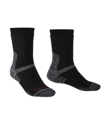 Bridgedale Hike Heavyweight Merino Crew Zwart Wandelsokken