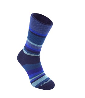 Wrightsock Eco Explore Crew Navy Stripe
