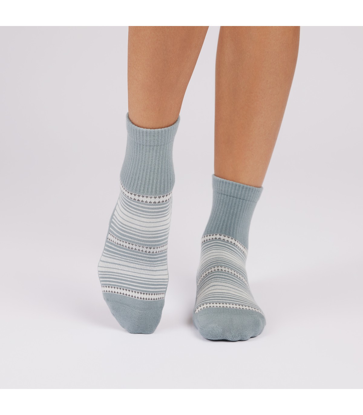 Tavi Aria Yoga Ankle Grip Socks Blauw/Grijs