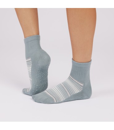 Tavi Aria Yoga Ankle Grip Socks Blauw/Grijs