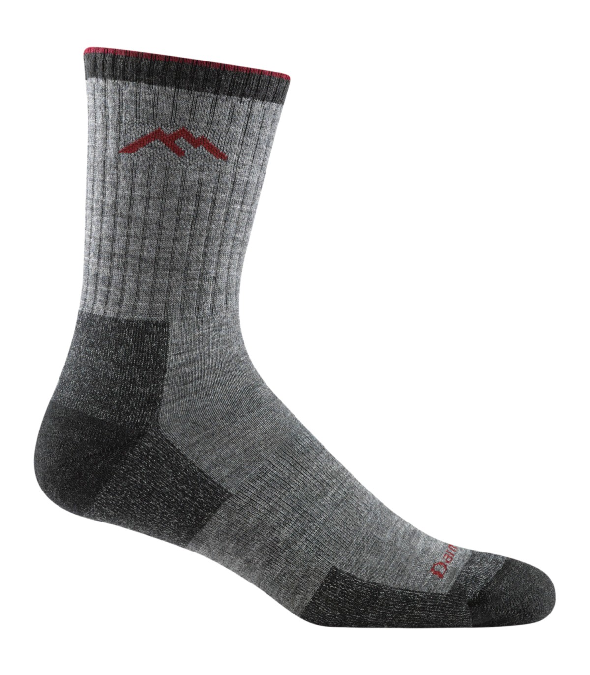 Darn Tough Men Midweight Merino Micro Crew Charcoal Wandelsokken