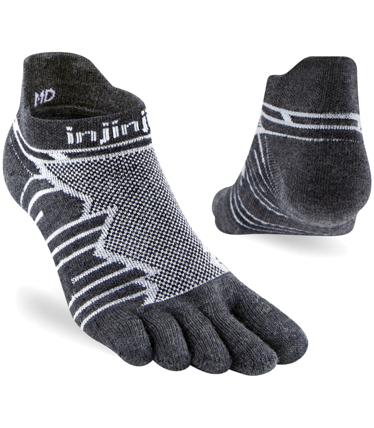 Injinji Ultra Run Lightweight No-Show Merino Wol