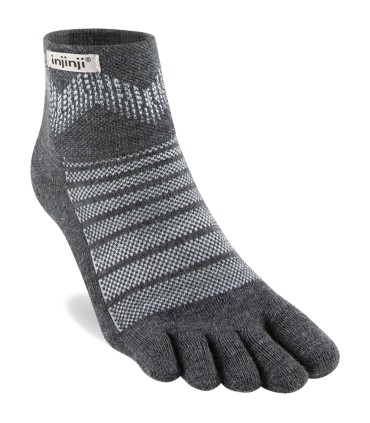 Injinji Outdoor Midweight Mini-Crew Merino Wool Antraciet
