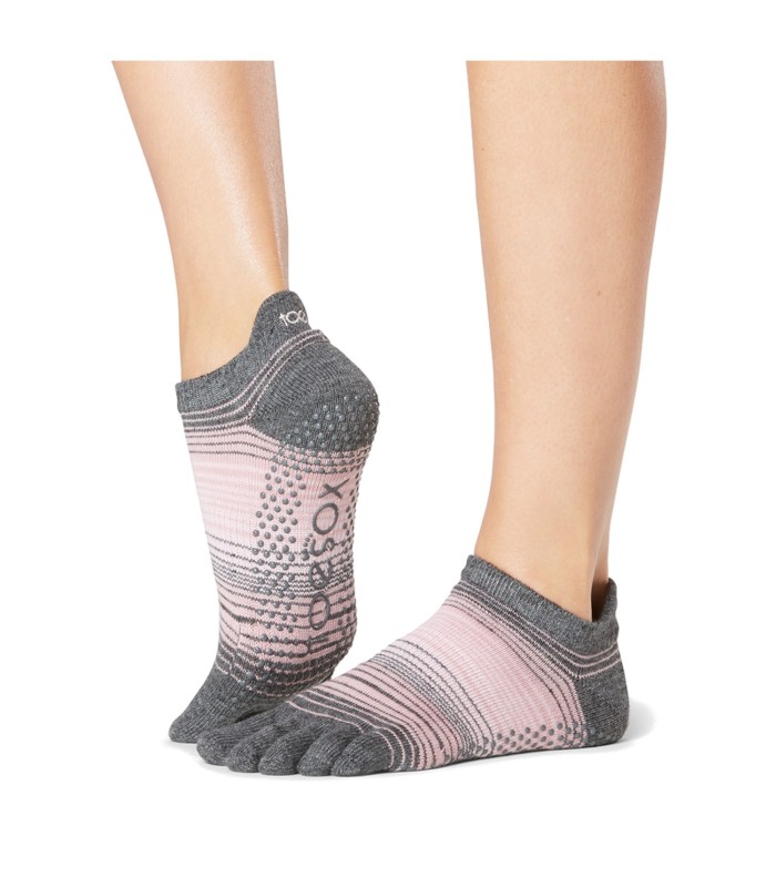 ToeSox Yoga No-Show Grip Socks teensokken Rose