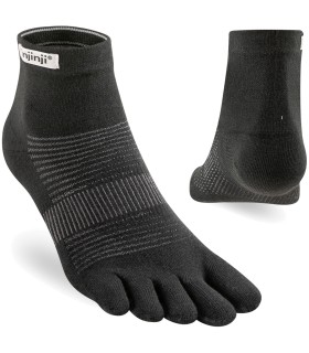 Injinji Run Lightweight Mini-Crew Zwart