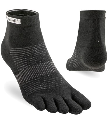 Injinji Run Lightweight Mini-Crew Zwart