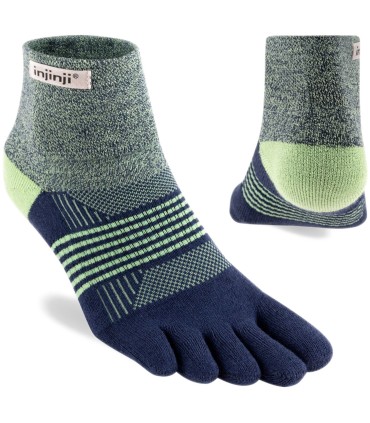 Injinji Women's Trail Midweight Mini-Crew Baluw/Groen