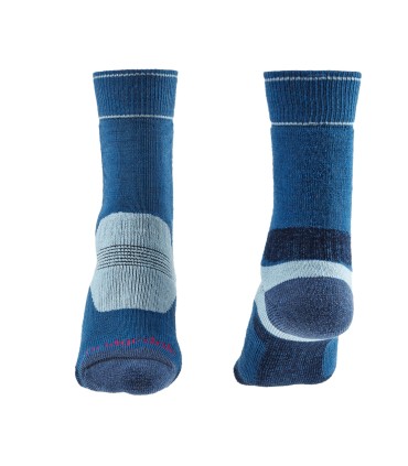 Bridgedale Hike Midweight Merino Crew Wandelsokken Blauw