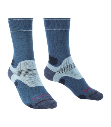 Bridgedale Hike Midweight Merino Crew Wandelsokken Blauw