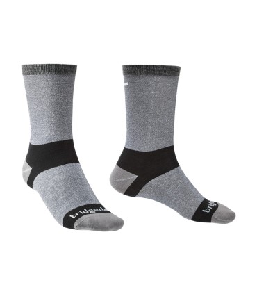 Bridgedale Liner Coolmax Crew 2 pack grijs