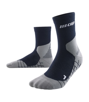 CEP Hiking Light Merino Mid-Cut Compressie Navyblauw